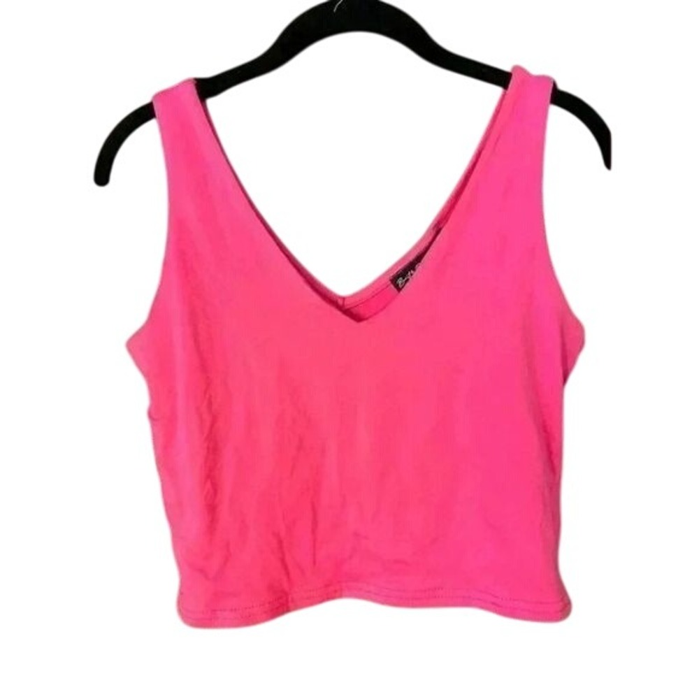 Crop Tank Top V-Neck Sleeveless Summer Festival‎ Party Top